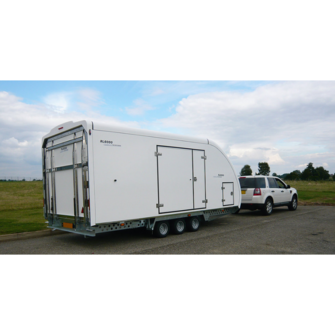 Woodford RL 6000 - Lukket trailer - 3.500 kg - Smal model - 3 aksler